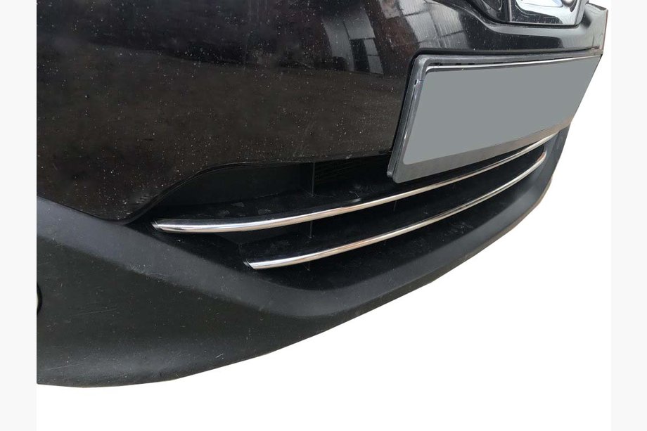 Nissan Qashqai 2010-2014 SALE! Zierleisten für unteren Kühlergrill (2 Stk, Edelstahl) Foto 1