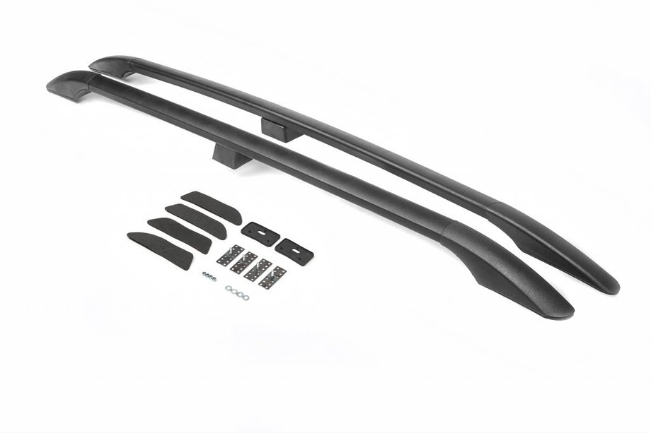 Mitsubishi Pajero Wagon IV 2006-2021 Dachreling Schwarz türkisches Design (2 Stk) Image