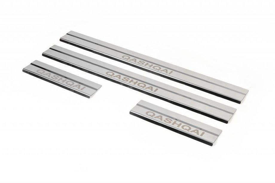 Nissan Qashqai 2014-2021 Einstiegsleisten Edelstahl Carmos V1 4 Stück Foto 5
