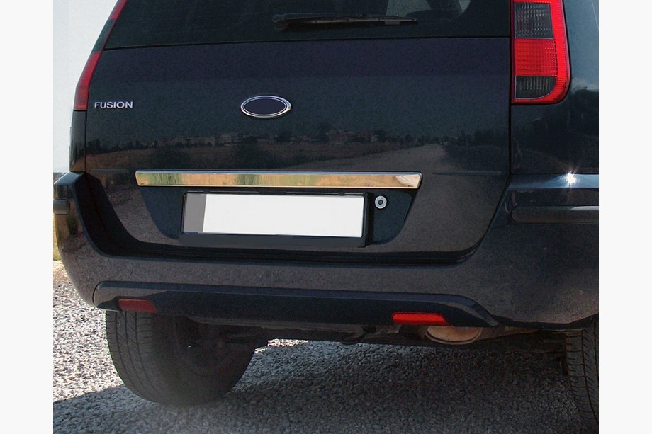 Ford Fusion 2002-2012 Chromleiste über dem Kennzeichen für Kofferraumdeckel (Edelstahl) Carmos - Türkischer Edelstahl Image