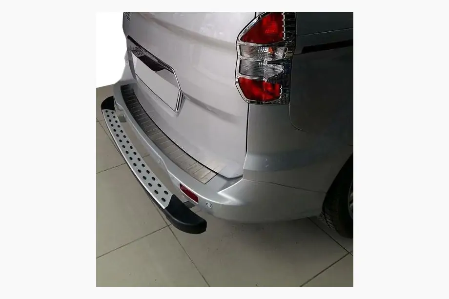 Ford Courier 2014-2023 Heckstoßstangenabdeckung OmsaLine (matt, Edelstahl) Image