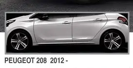 Peugeot 208 2012-2019 Türleisten Chrom (4 Stk, Edelstahl) Foto 3