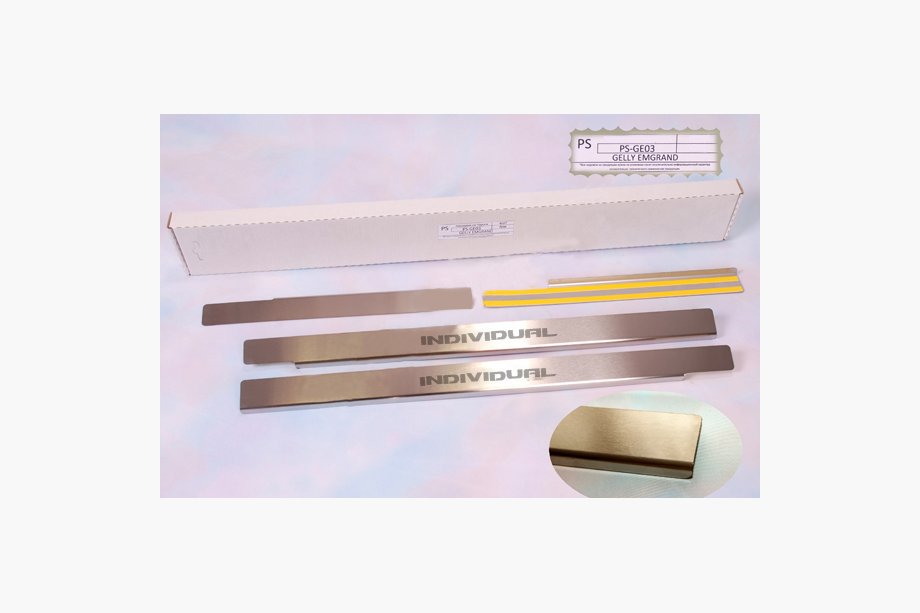 Geely LC Cross 2008-2016 Einstiegsleisten Natanika Standard (4 Stk, Edelstahl) Image