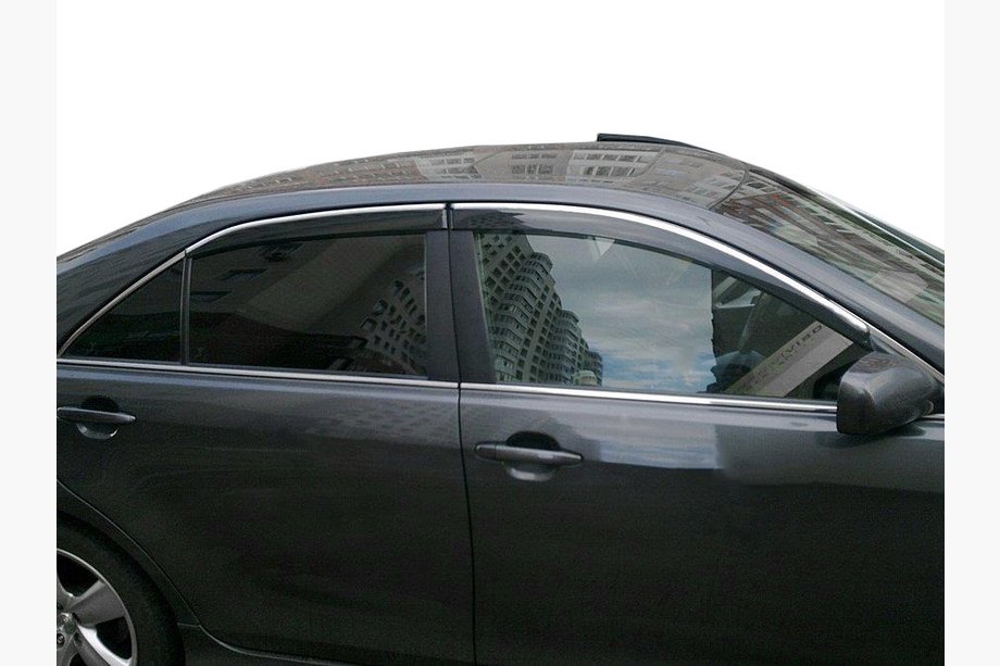 Toyota Camry 2006-2011 Windabweiser mit Chromleiste (4 Stk, SIM) Image