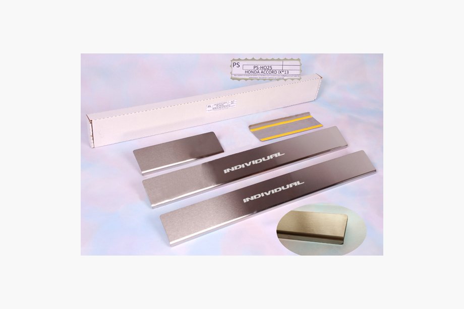 Honda Accord IX 2013-2017 Einstiegsleisten Natanika Standard (4 Stk, Edelstahl) Image