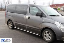 Hyundai H300, H1, Starex 2008-2020 Seitliche Rohre BB001 (2 Stk., Edelstahl) 60 mm Foto 2