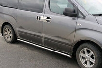 Hyundai H300, H1, Starex 2008-2020 Seitliche Rohre BB001 (2 Stk., Edelstahl) 60 mm Foto 1