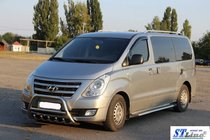 Hyundai H300, H1, Starex 2008-2020 Seitenstufen RedLine Black (2 Stk., Alu) Foto 2