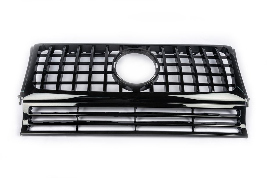 Mercedes G class W463 1990-2018 Frontgrill (GT Panamericana, ohne Chrom) Komplett Schwarz Foto 2