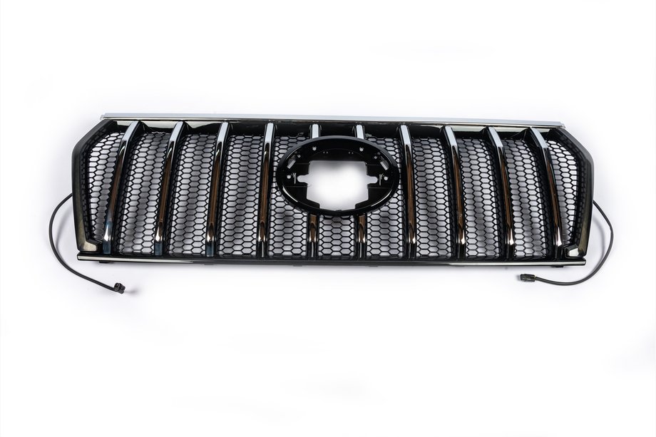 Toyota Land Cruiser Prado 150 2009-2023 Kühlergrill 2017↗ LED (Zeus Silver) Image