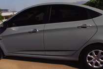 Hyundai Accent 2011-2017 Chrom Türgriffblenden (4 Stk, Edelstahl) OmsaLine - Italienischer Edelstahl Foto 1