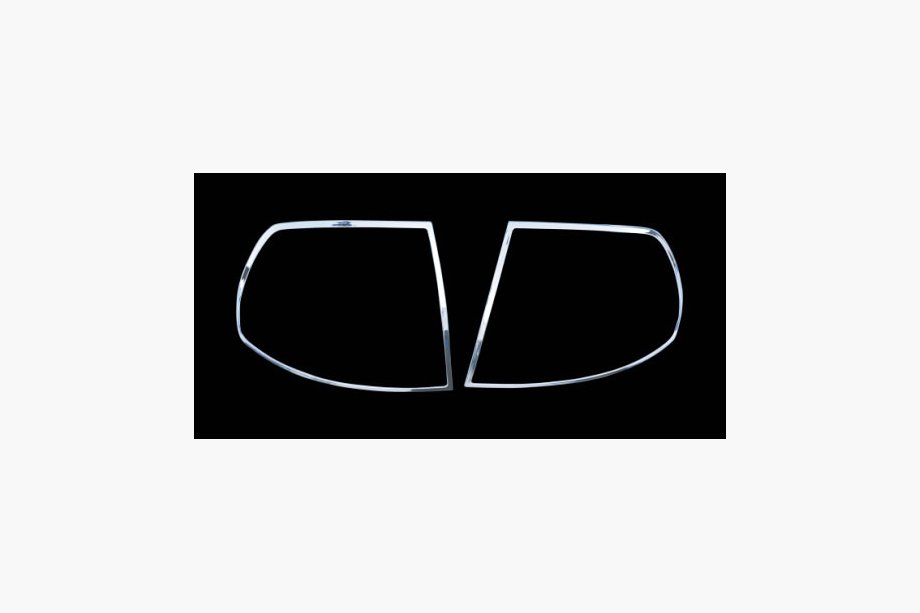 Hyundai Accent 2006-2010 Chrom Rückleuchten Abdeckungen (2 Stk, Kunststoff) Image