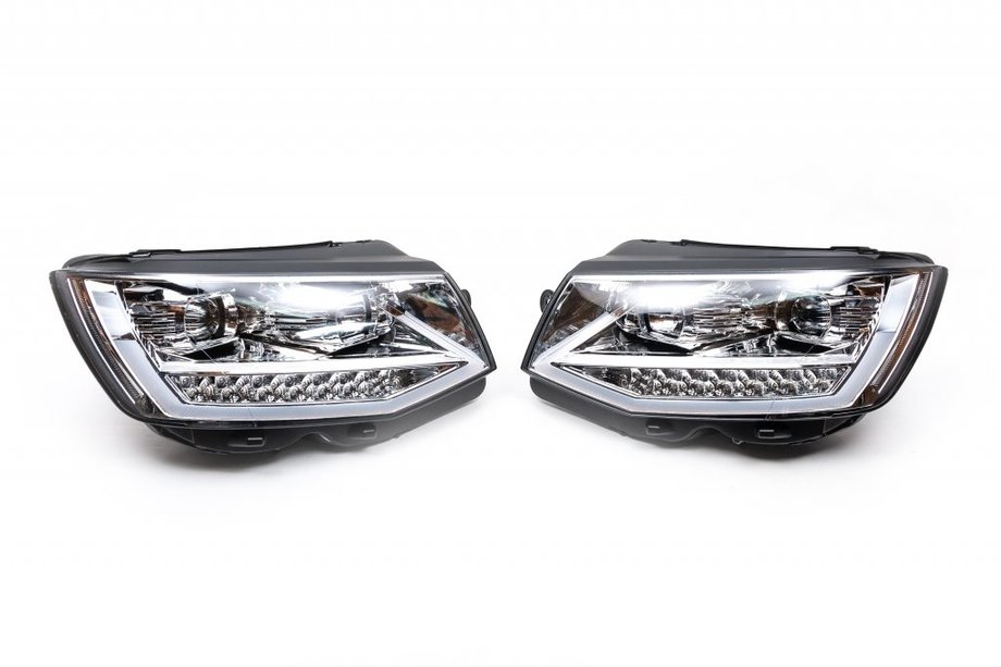 Volkswagen T6 2015-2024 Frontscheinwerfer mit LED-Tagfahrlicht 2015-2019 (Silber, 2 Stk) Image