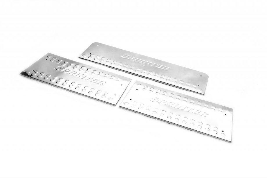 Mercedes Sprinter W901/902/903/904/905 1995–2006 Einstiegsleisten innen OmsaLine (3 Stk, Edelstahl) Image
