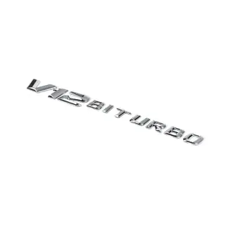 Emblem V12 Biturbo Chrom Foto 1