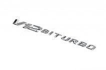 Mercedes E-class W213 2016-2023 Emblem V12 Biturbo Chrom Foto 1