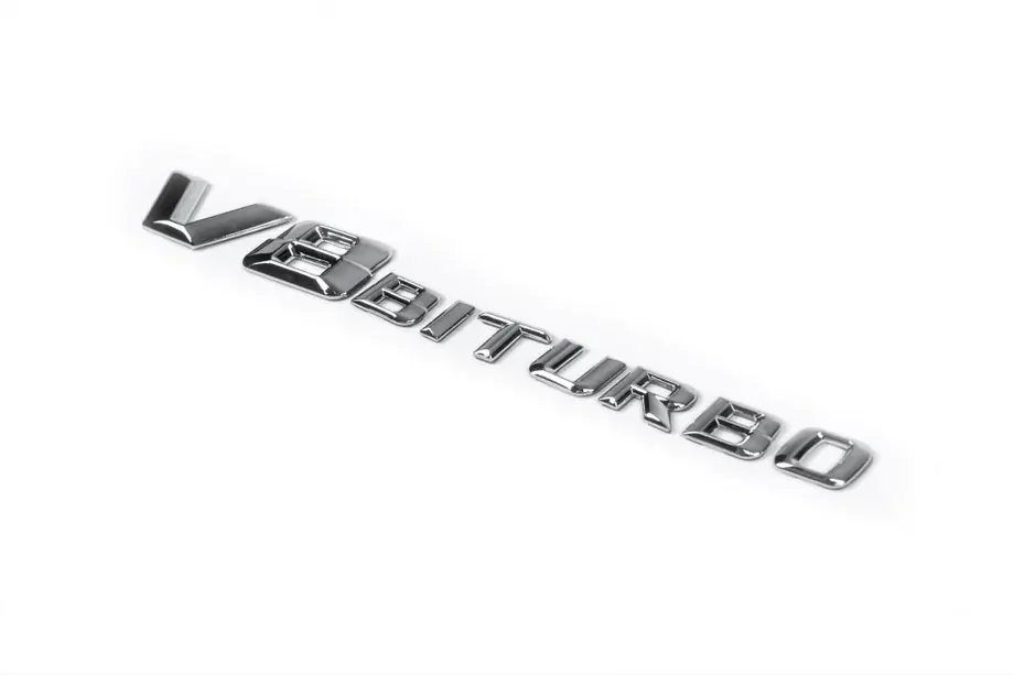 Mercedes S-class W221 2005-2013 Emblem V8 Biturbo Chrom Image