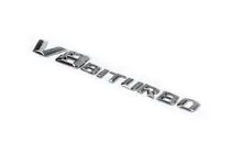 Mercedes S-class W221 2005-2013 Emblem V8 Biturbo Chrom Foto 1