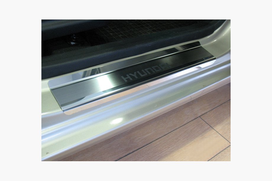 Hyundai I-10 2008-2013 Einstiegsleisten Natanika Premium (4 Stk, Edelstahl) Image