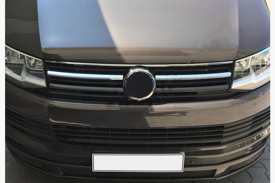 Volkswagen T6 2015-2024 Grill Blenden oben 2015-2019 (2 Stk, Edelstahl) OmsaLine - Italienischer Edelstahl Image
