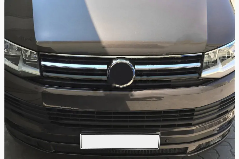Volkswagen T6 2015-2024 Grill Blenden oben 2015-2019 (2 Stk, Edelstahl) Image