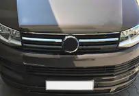 Volkswagen T6 2015-2024 Grill Blenden oben 2015-2019 (2 Stk, Edelstahl) Foto 1