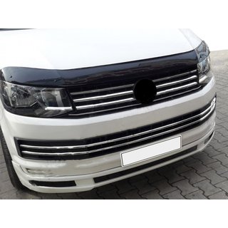 Zierleisten für Kühlergrill Stoßstange 2015-2019 (6 Stk, Edelstahl) Volkswagen T6 2015-2024 Foto 4
