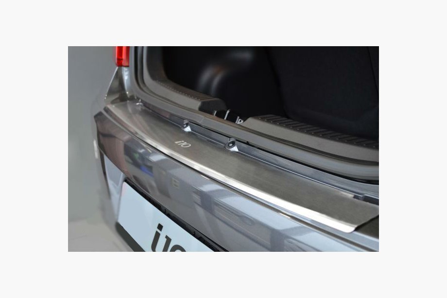 Hyundai I-10 2014-2017 Heckstoßstangenschutz mit Kante Natanika (Edelstahl) Foto 1