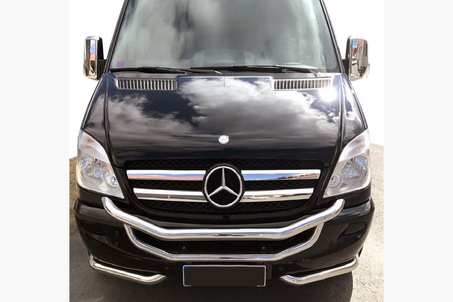 Mercedes Sprinter W906 2006–2018 Frontbügel OM3-2 (2013+, Edelstahl) Oben Image