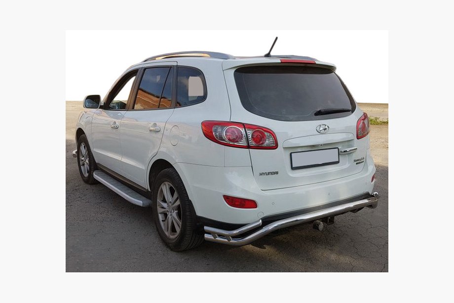 Hyundai Santa Fe 2 2006-2012 Heckbügel AK007-1 (Edelstahl) Image