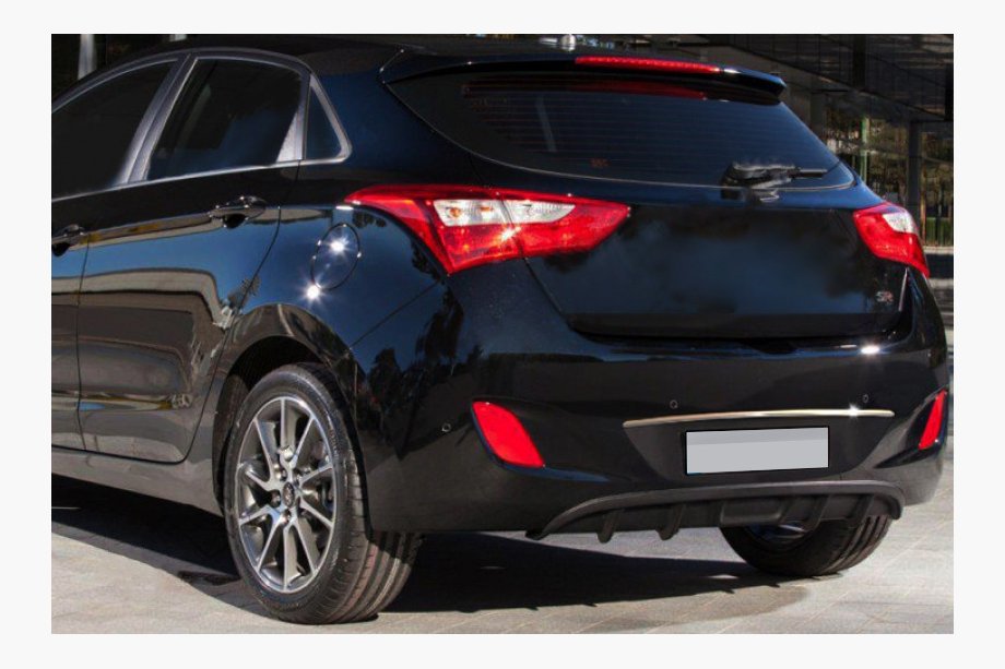 Hyundai I-30 2012-2017 Chromleiste über dem Kennzeichen (HB, Edelstahl) Image