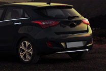 Hyundai I-30 2012-2017 Hintere Stoßstangenschutzleiste unten (HB, Edelstahl) Foto 1