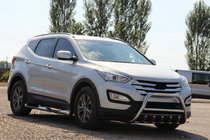 Hyundai Santa Fe 3 2012-2018 Frontbügel WT003 (Edelstahl) Foto 4