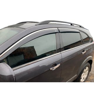Windabweiser mit Chromleiste (4 Stk, Niken) Chevrolet Captiva 2006-2019 Foto 1