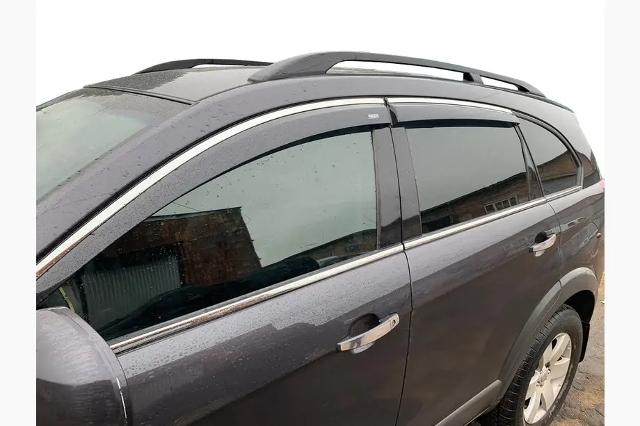 Chevrolet Captiva 2006-2019 Windabweiser mit Chromleiste (4 Stk, Niken) Image