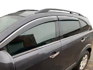 Chevrolet Captiva 2006-2019 Windabweiser mit Chromleiste (4 Stk, Niken) Foto 1