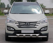Hyundai Santa Fe 3 2012-2018 Frontbügel ST015 (Edelstahl) Foto 1