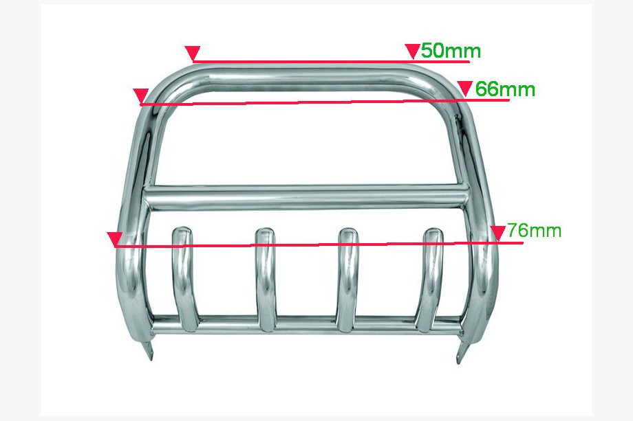 Toyota Land Cruiser Prado 150 2009-2023 Frontbügel QT006 (Edelstahl) Image