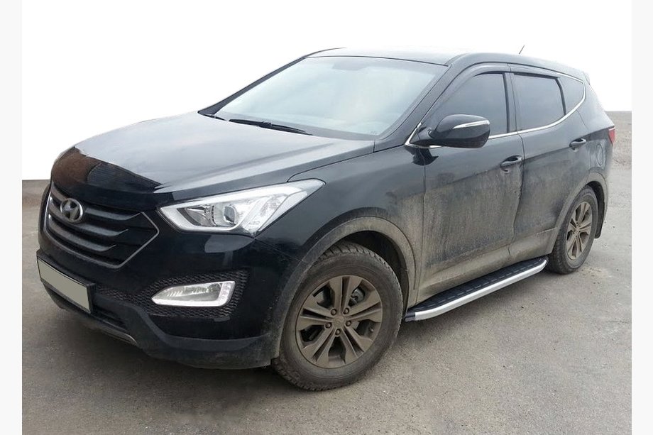 Hyundai Santa Fe 3 2012-2018 Seitenschweller Fullmond (2 Stk., Alu) Image