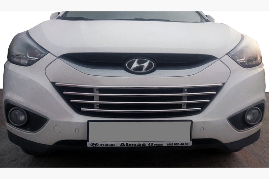 Hyundai IX-35 2010-2015 Stoßstangengrill (Edelstahl) Image