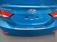 Hyundai Elantra (MD/UD) 2011-2015 Heckstoßstangenschutz mit Kante Nataniko (2014-2015, Edelstahl) Foto 1