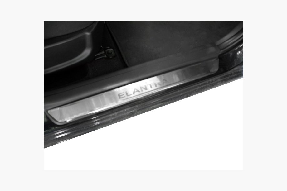 Hyundai Elantra (HD) 2006-2011 Einstiegsleisten Abdeckungen Nataniko (4 Stk., Edelstahl) Image