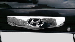 Hyundai Getz 2002- Chromleiste über dem Kennzeichen (2002-2006, Edelstahl) Foto 5