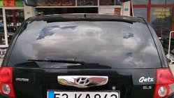Hyundai Getz 2002- Chromleiste über dem Kennzeichen (2002-2006, Edelstahl) Foto 1