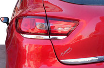 Renault Clio IV 2012-2019 Chrom Blenden für Rückleuchten (2 Stk, Edelstahl) Foto 1