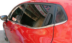 Renault Clio IV 2012-2019 Fensterzierleisten Edelstahl 8-tlg HB Carmos - Türkischer Edelstahl Foto 1