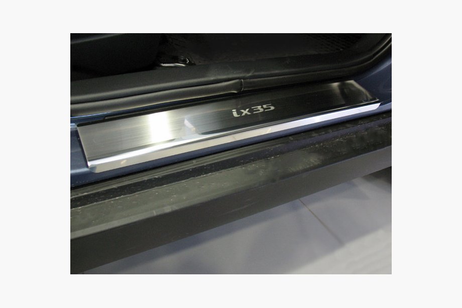 Hyundai IX-35 2010-2015 Einstiegsleisten Abdeckungen Nataniko (4 Stk., Edelstahl) Premium - 3M Klebeband, 0.8 mm Image