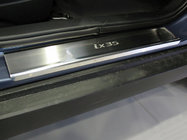 Hyundai IX-35 2010-2015 Einstiegsleisten Abdeckungen Nataniko (4 Stk., Edelstahl) Premium - 3M Klebeband, 0.8 mm Foto 1