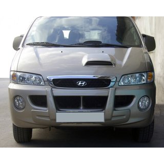 Zentrale Frontlippe (grundiert zum Lackieren) Hyundai H200, H1, Starex 1998-2007 Foto 1