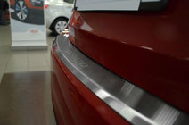 Kia Cerato 3 2013-2018 Heckstoßstangenschutz mit Kante Nataniko (Edelstahl) Foto 1